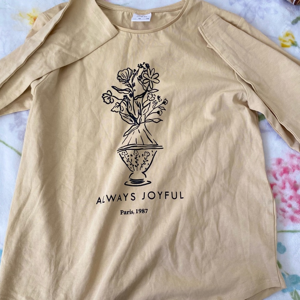 NEVER BEEN WORN ZARA LONG SLEEVE SHIRT. GIRLS
